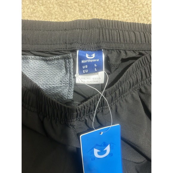 North Yard Shorts Men's Large Black Activewear Hiking Workout Casual - Picture 5 of 9